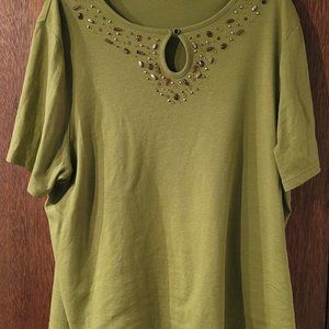 Crystal Kobe top - size 1X